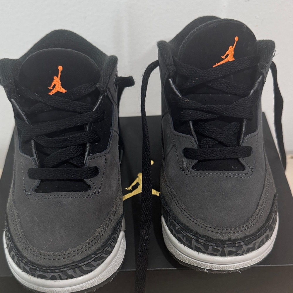 Jordan Kids Sneakers Black and Orange